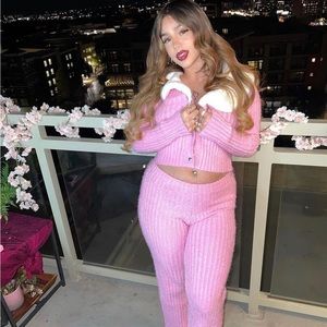 Baby phat forever 21 pink fuzzy set